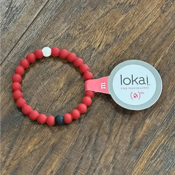 Lokai Red Bracelet Size M - Picture 1 of 4
